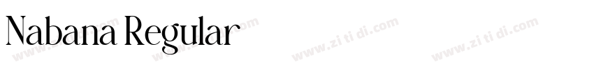 Nabana Regular字体转换
